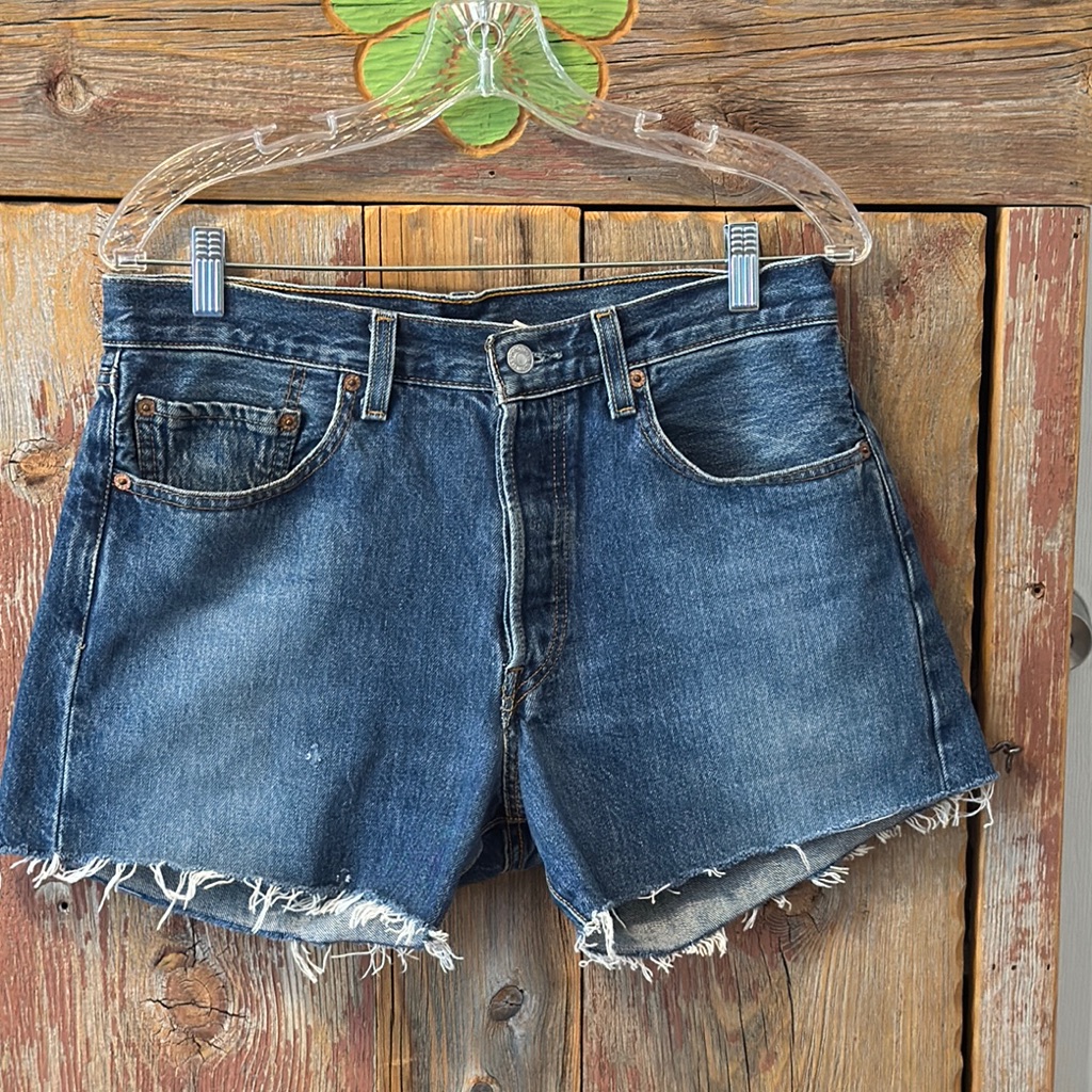 Levi’s 501 Perfectly Worn-In, Slightly Distressed Cutoffs. Size 33